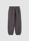 Pantaloni jogger grigi in puro cotone organico_1