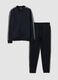 Blue pure organic cotton crew-neck pyjamas_0