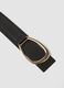 Black belt with gold oval buckle_1