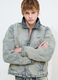 Vintage Light Blue Padded Denim Jacket_1