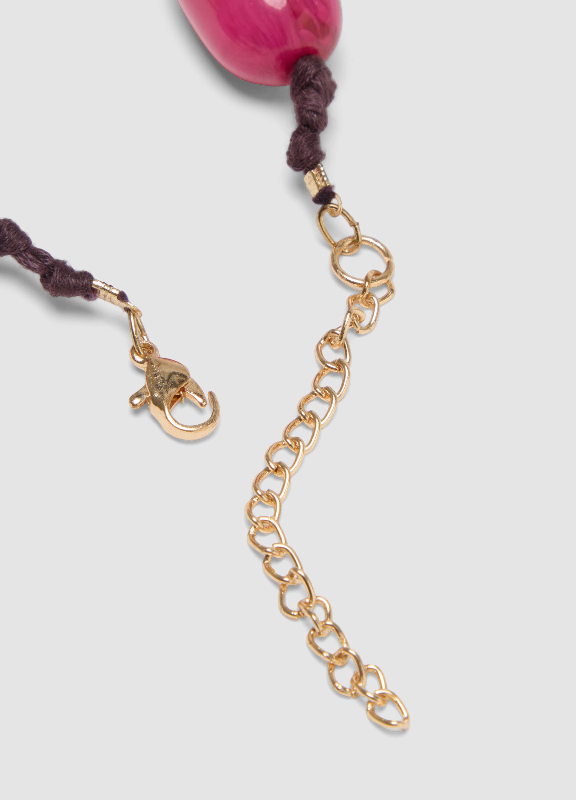 Pink Necklace with Decorative Beads