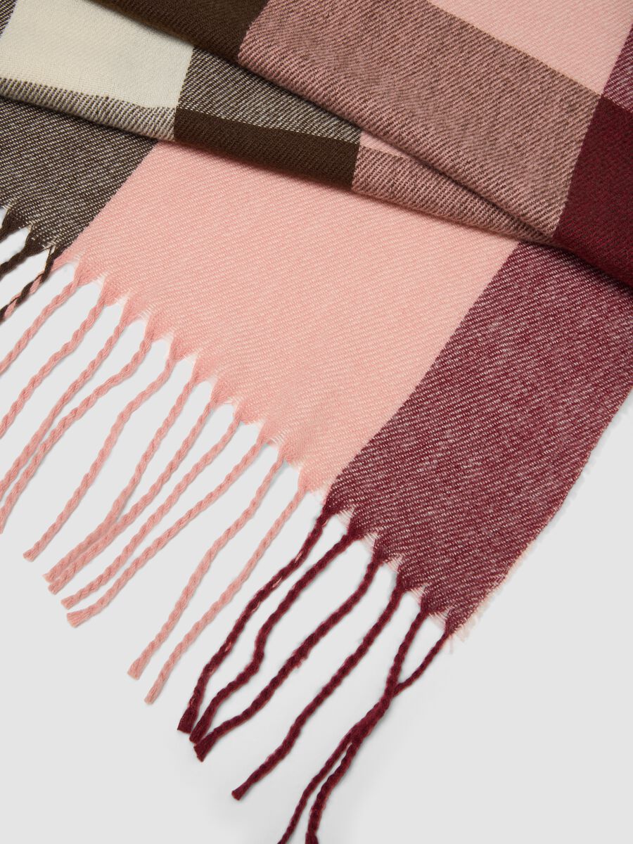 Multicolour fringed viscose-blend scarf_2