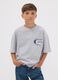 Grey pure cotton Lakers print T-shirt for boys_1