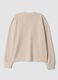 Beige viscose-blend crew-neck jumper, regular fit_2