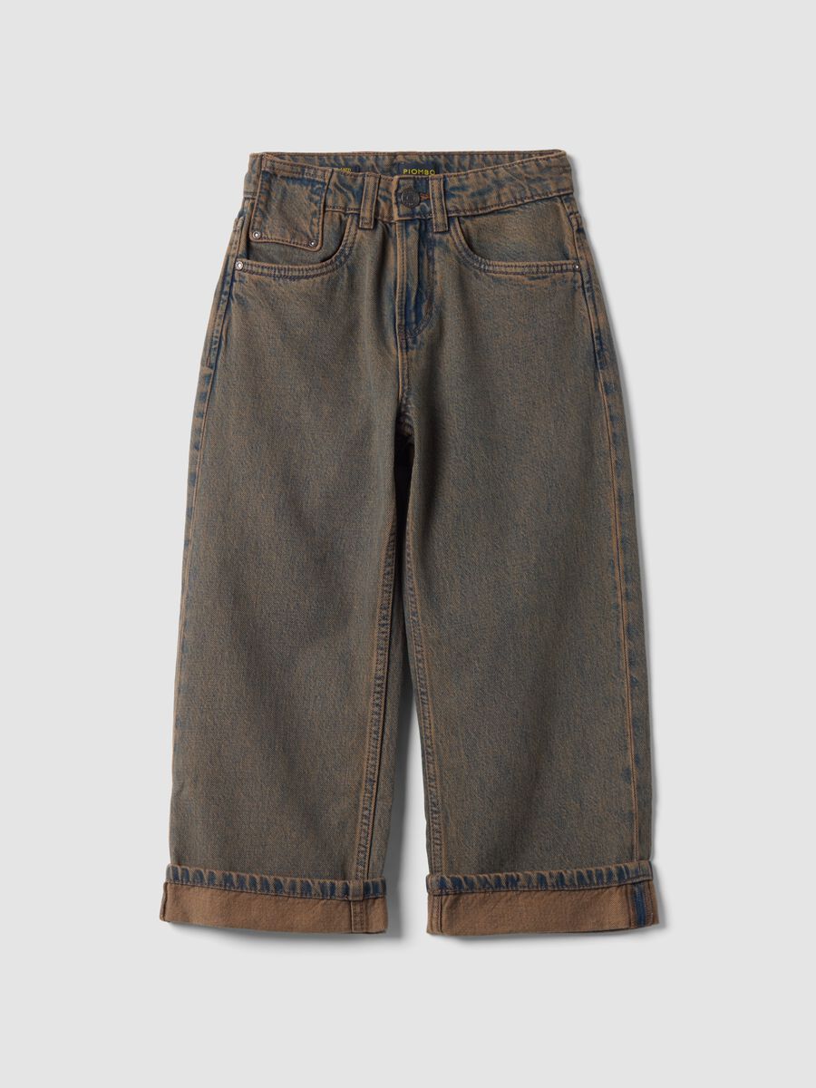 Grey pure cotton regular-fit jeans_3