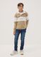 Boys' blue slim-fit stretch cotton jeans_0
