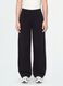 Black cotton-blend baggy-fit joggers_2