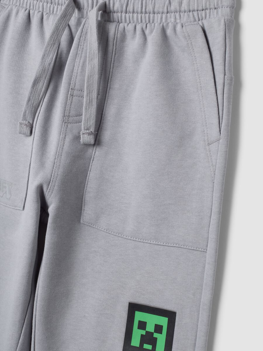 Grey cotton-blend joggers_2