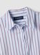 Camicia azzurra a righe in puro cotone regular fit_1