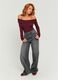 Grey Denim Cotton Regular Fit Trousers_0