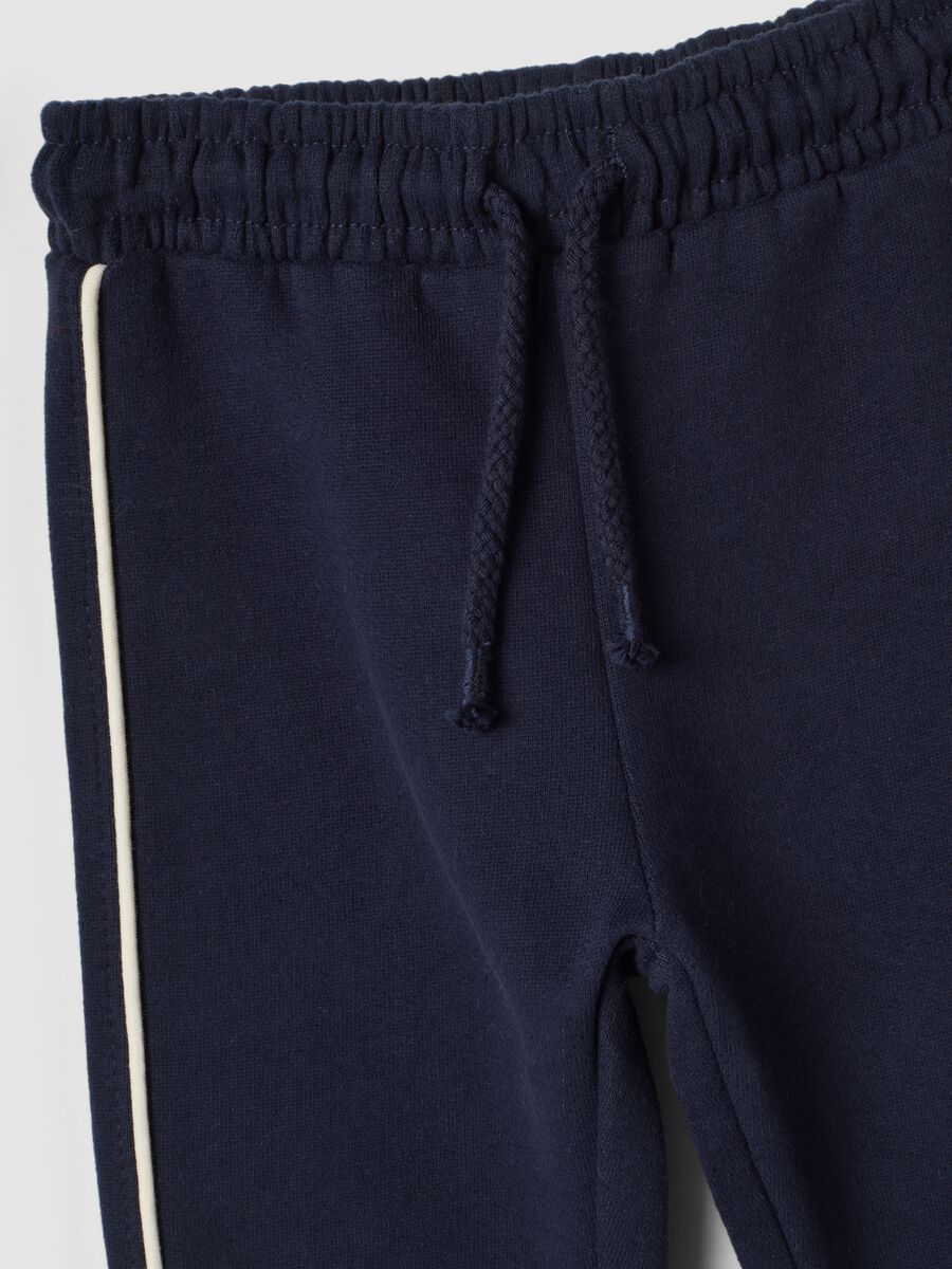 Blue joggers in 100% organic cotton_2