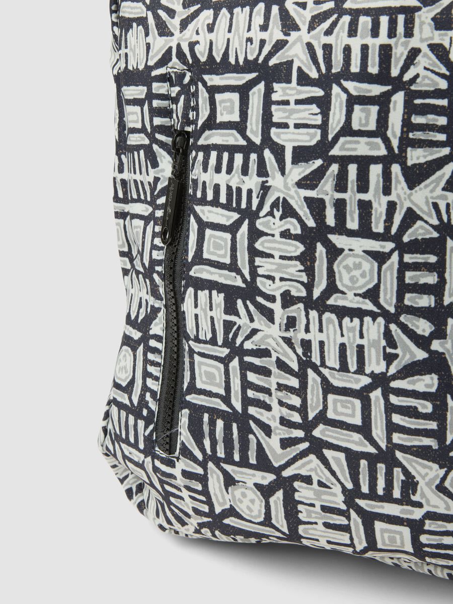 Multicolour backpack with geometric print_2