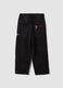 Jeans neri baggy fit in puro cotone_4