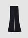 Black flared leggings in breathable stretch fabric ALTAVIA STUDIO_5