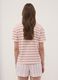 White striped organic cotton pyjama T-shirt with Mickey Mouse print_3