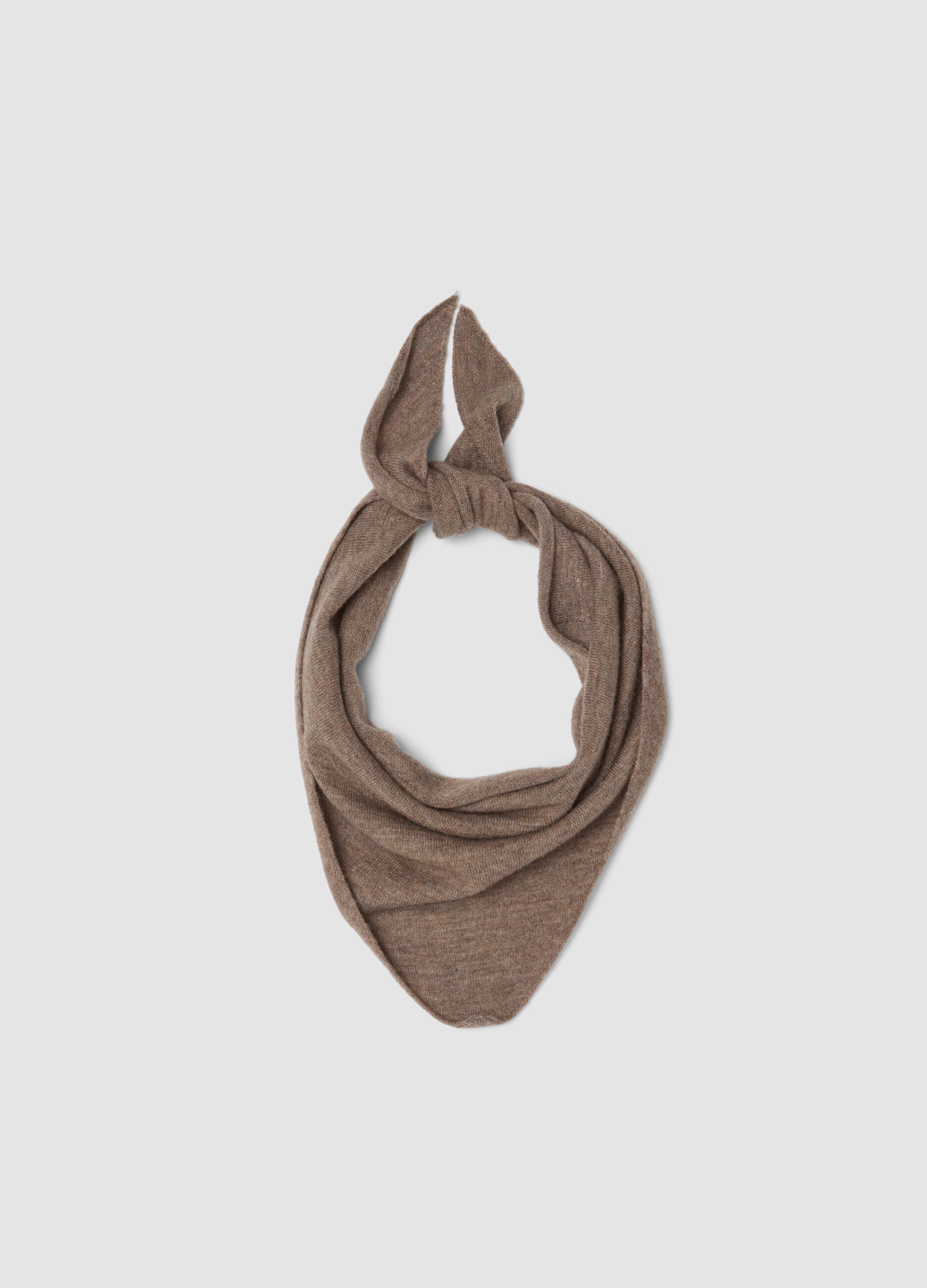 Grey Pure Wool Scarf