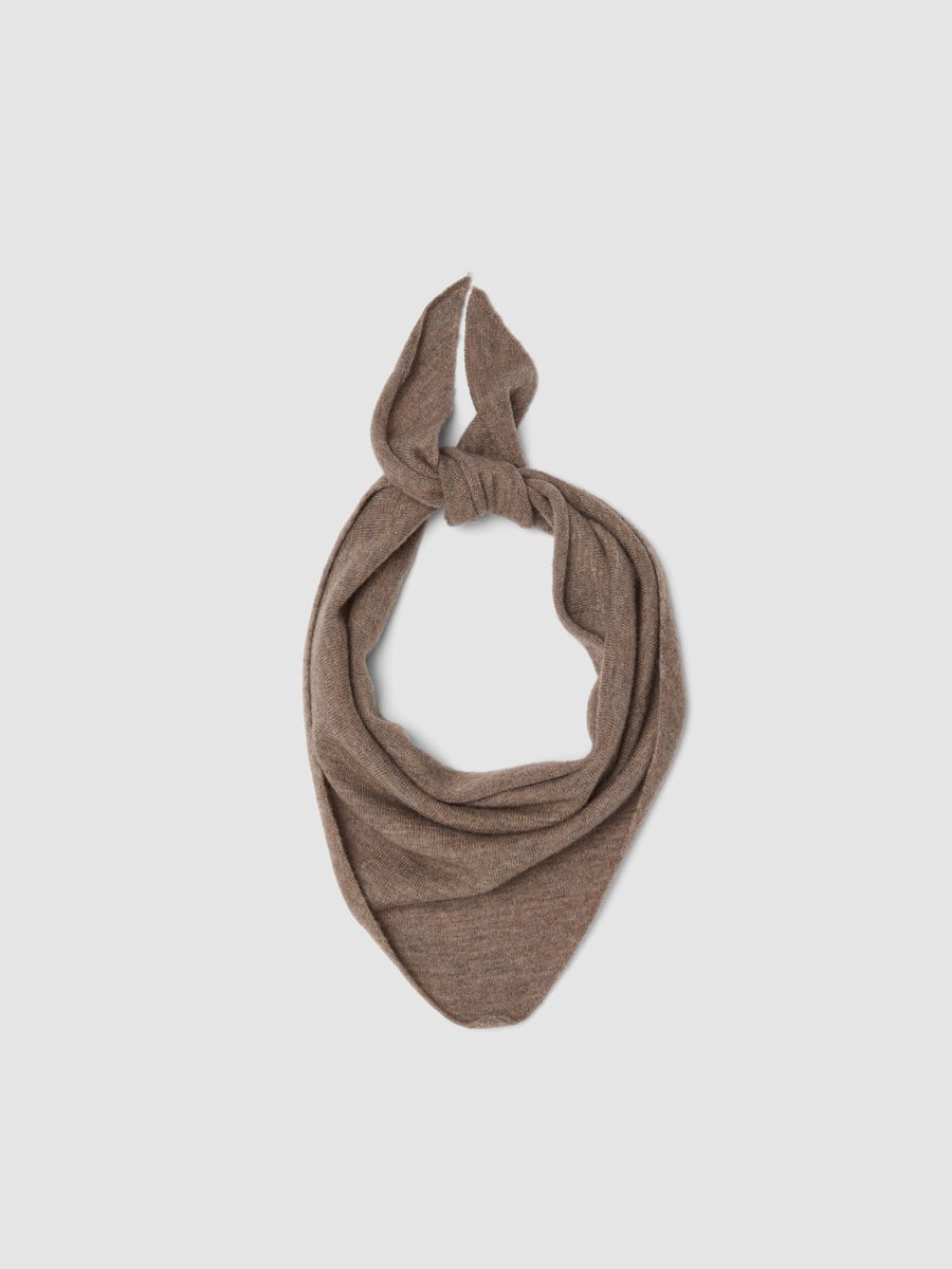 Grey Pure Wool Scarf_0