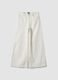 White wide-leg trousers in pure cotton_0