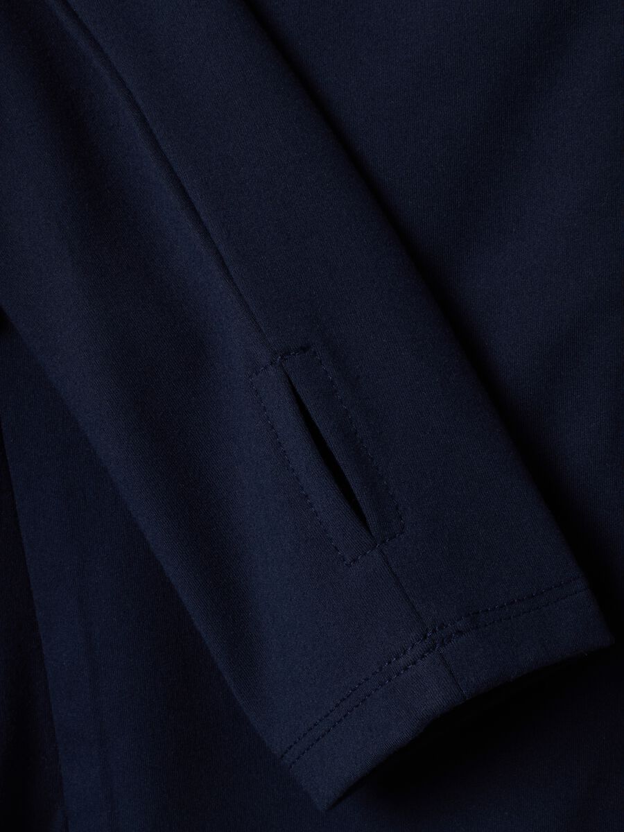 Blue fitted full-zip in stretch fabric ALTAVIA STUDIO_10