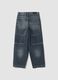Blue pure cotton skater-fit jeans_1