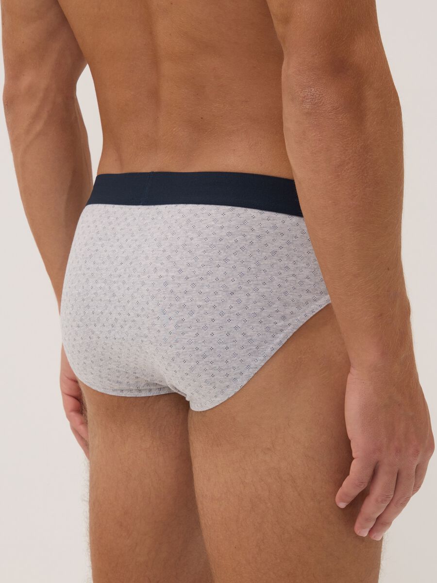 Pack of five multicolour organic stretch-cotton briefs_3