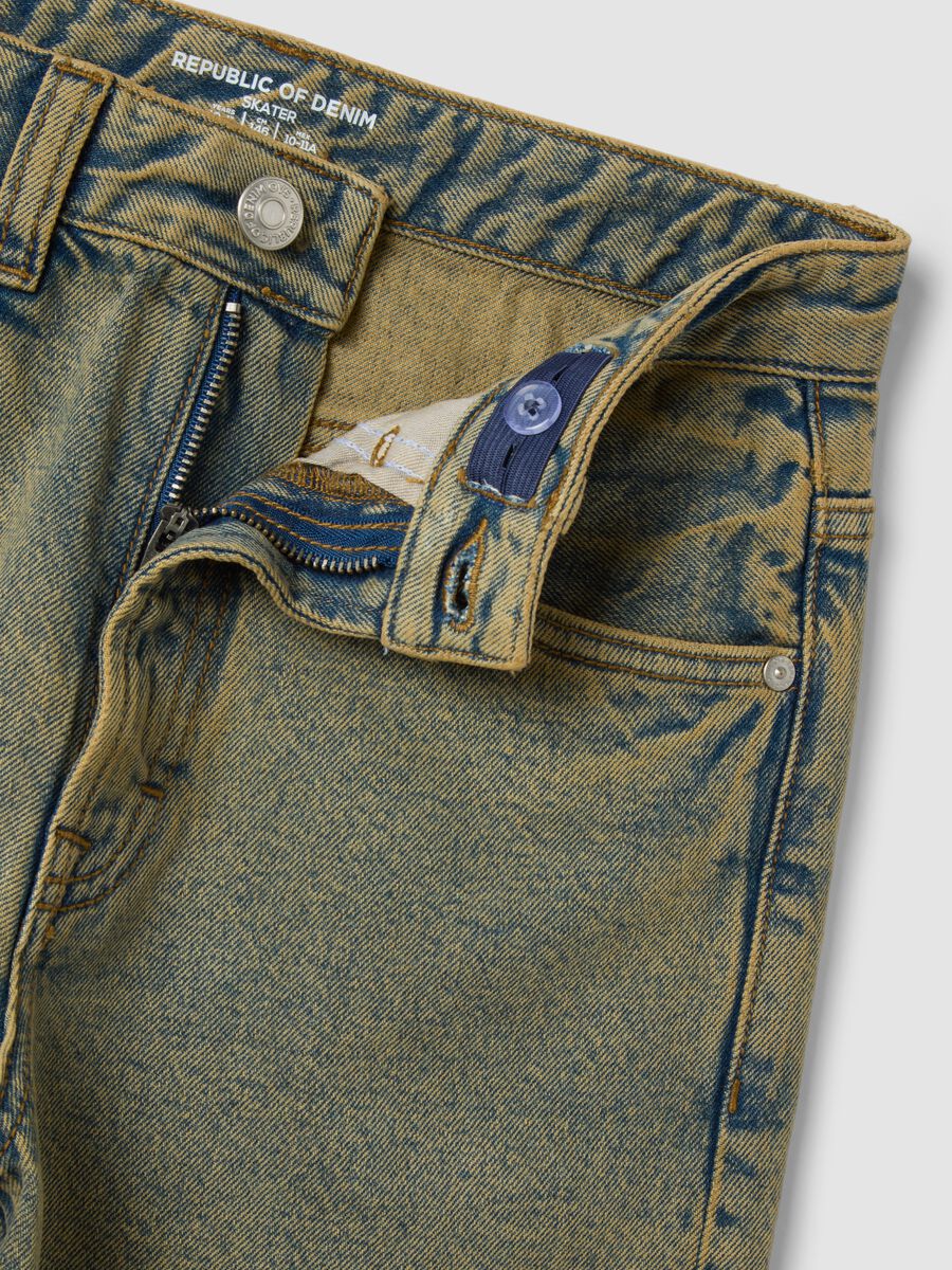 Pure cotton denim jeans, skater fit_4
