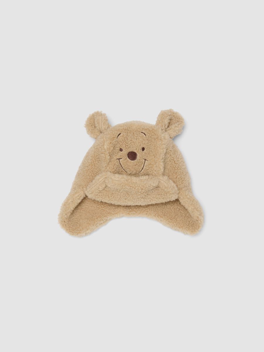 Beige hat with appliqu&eacute; ears and Winnie the Pooh embroidery_0