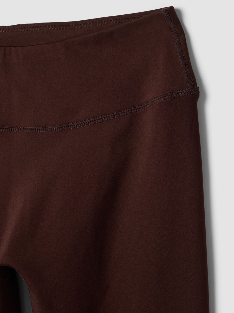 Brown high-waisted breathable stretch leggings ALTAVIA STUDIO_7