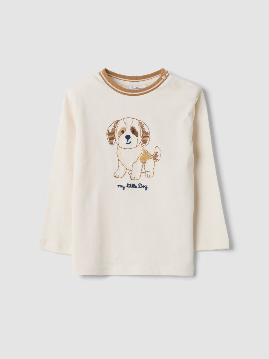 White pure organic cotton crew-neck T-shirt_0