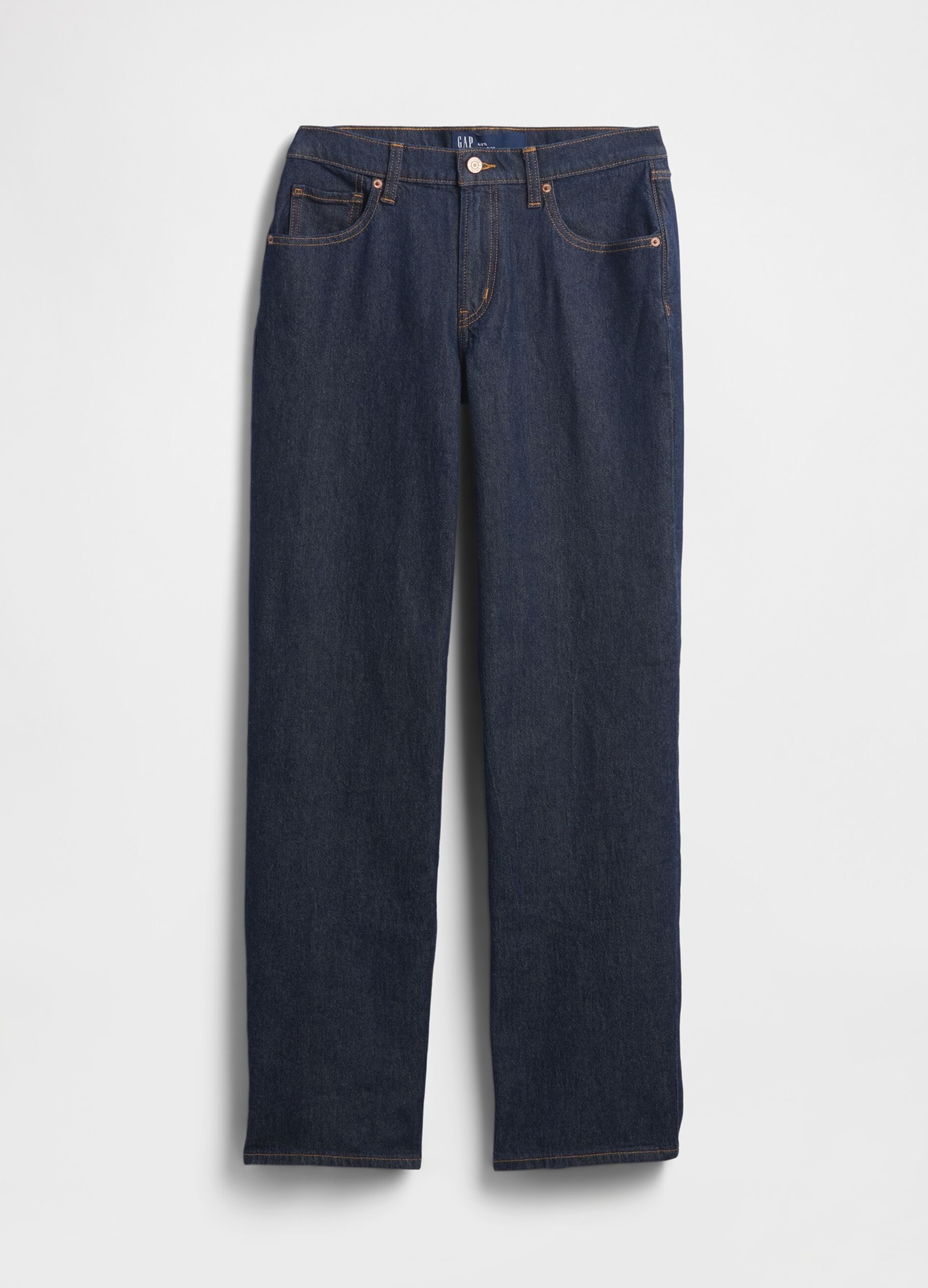 Five-pocket stretch cotton denim jeans
