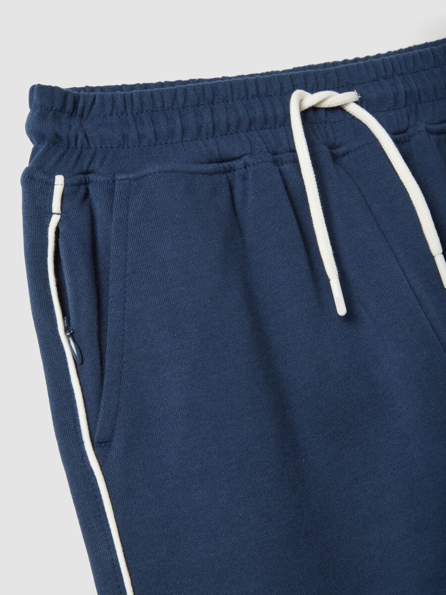 Blue pure cotton joggers_2