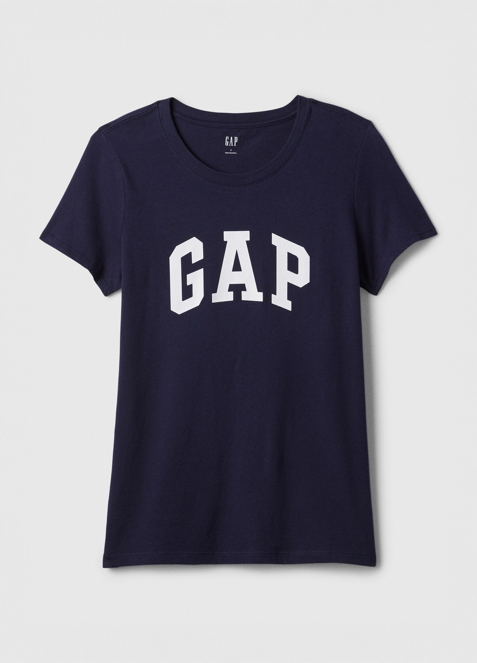 T-shirt blu in puro cotone con logo GAP