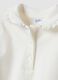 White long-sleeved polo in pure organic cotton_2