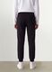 Black organic cotton jogger trousers_3