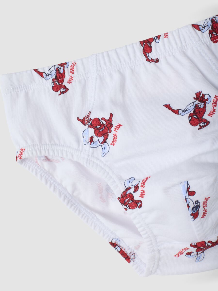 Pack of five multicolour MARVEL Spider-Man briefs in pure organic cotton_2