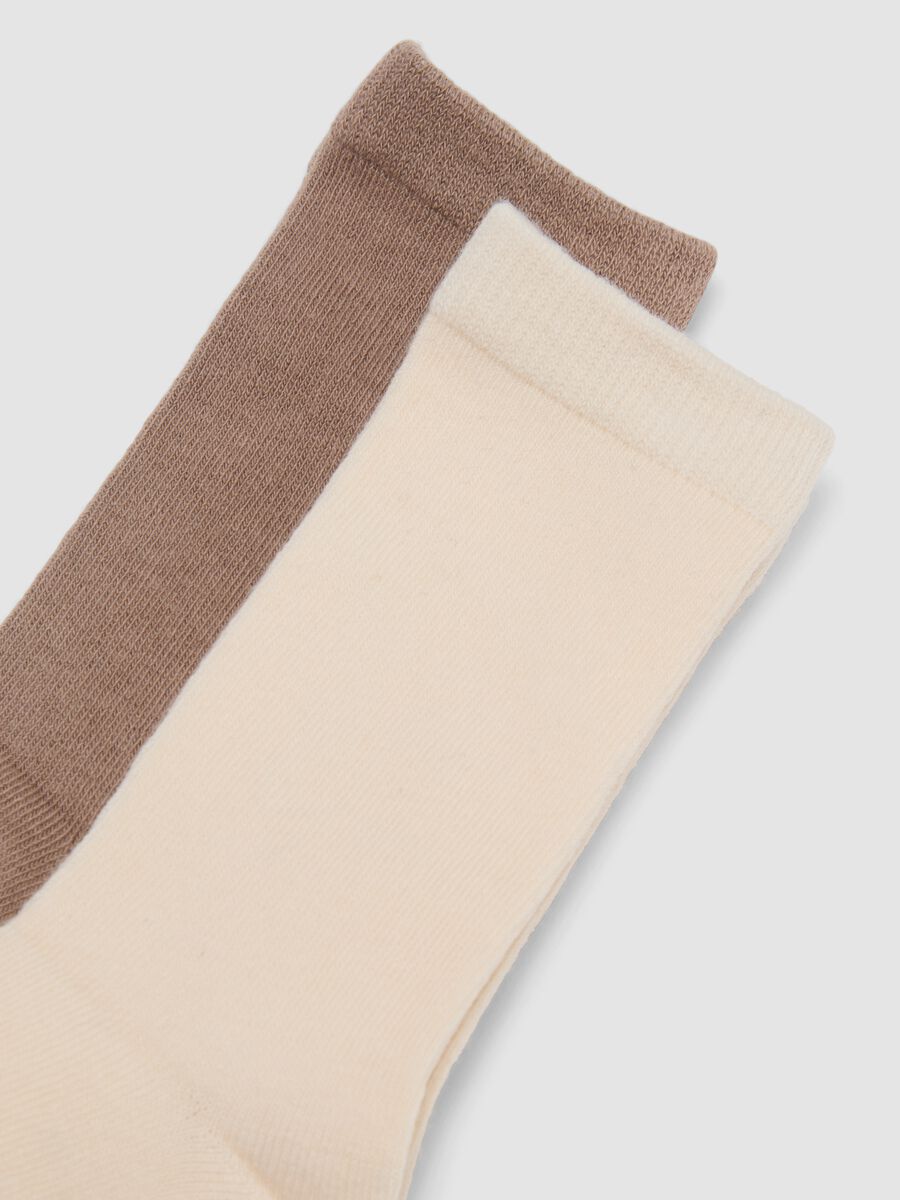 3-pack of multicolour long socks in stretch organic cotton_1