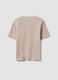 تيشيرت The Iconic Tee بقصة مريحة باللون البيج من قطن خالص بأكمام قصيرة_5
