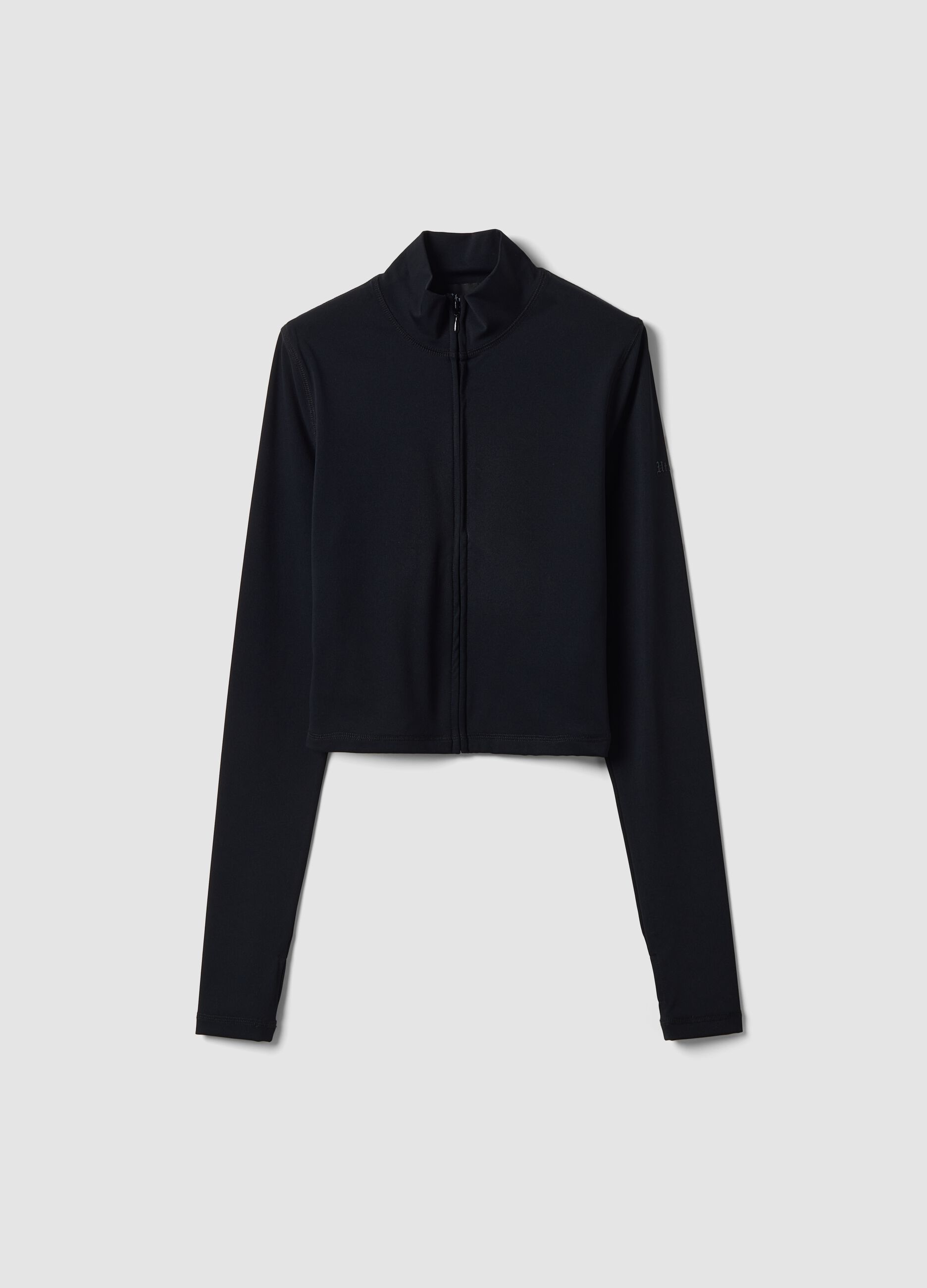 Black Fitted Full-Zip