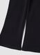 Blue flared leggings in stretchy organic cotton_1