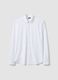 White slim-fit shirt in breathable stretch fabric with 4-way stretch_4