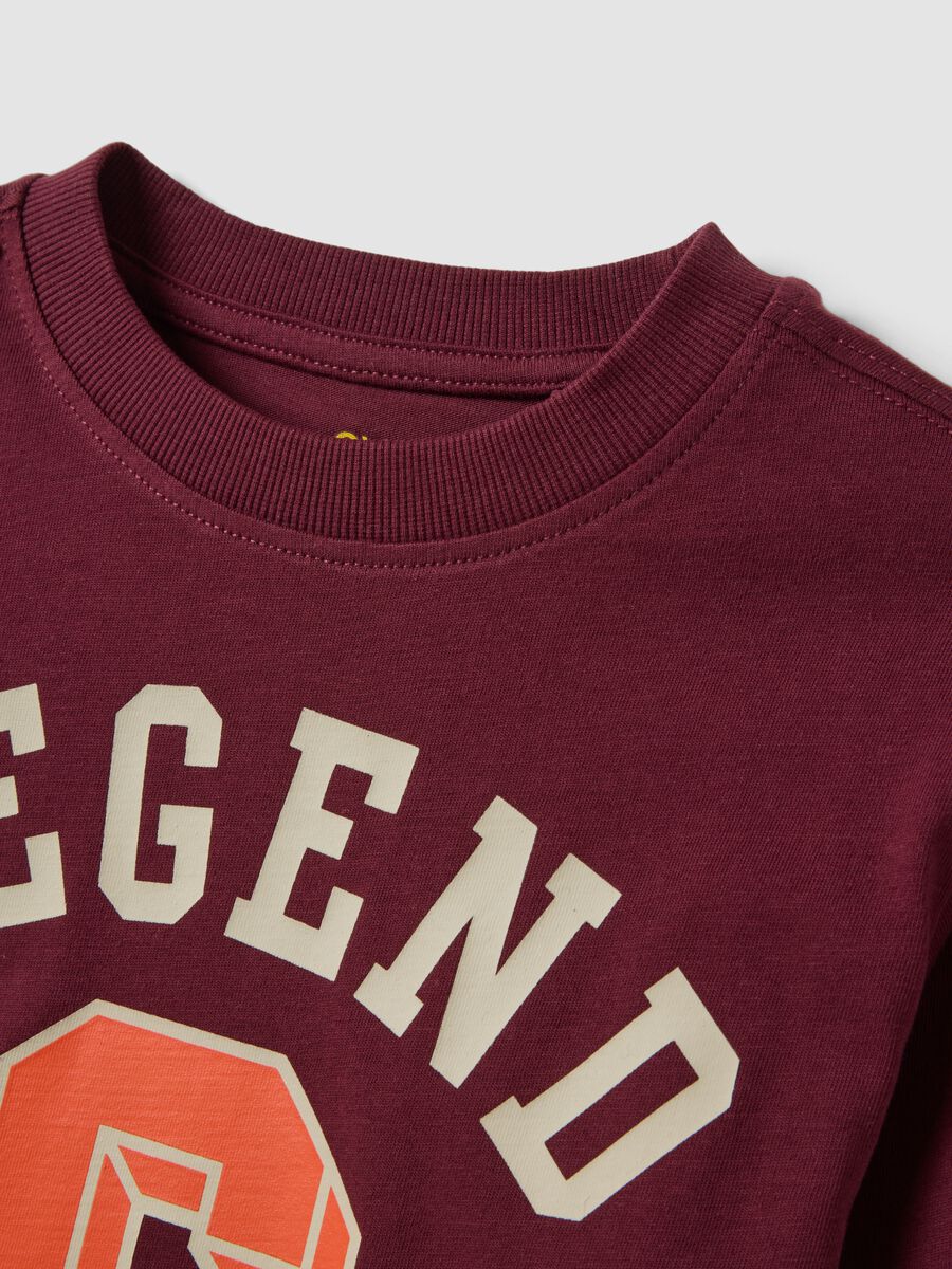 Purple organic cotton crew-neck T-shirt_2