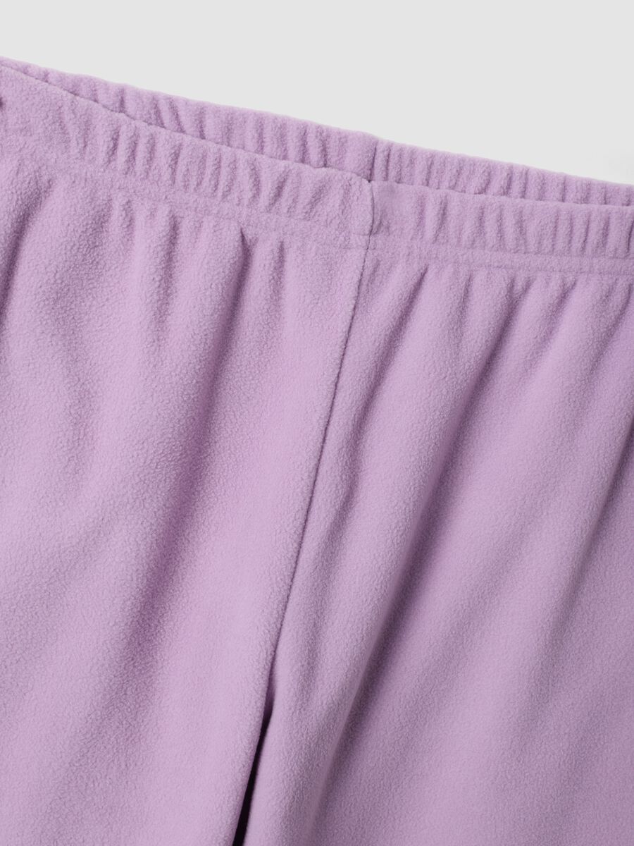 Purple crew-neck pyjamas with teddy bear print_2