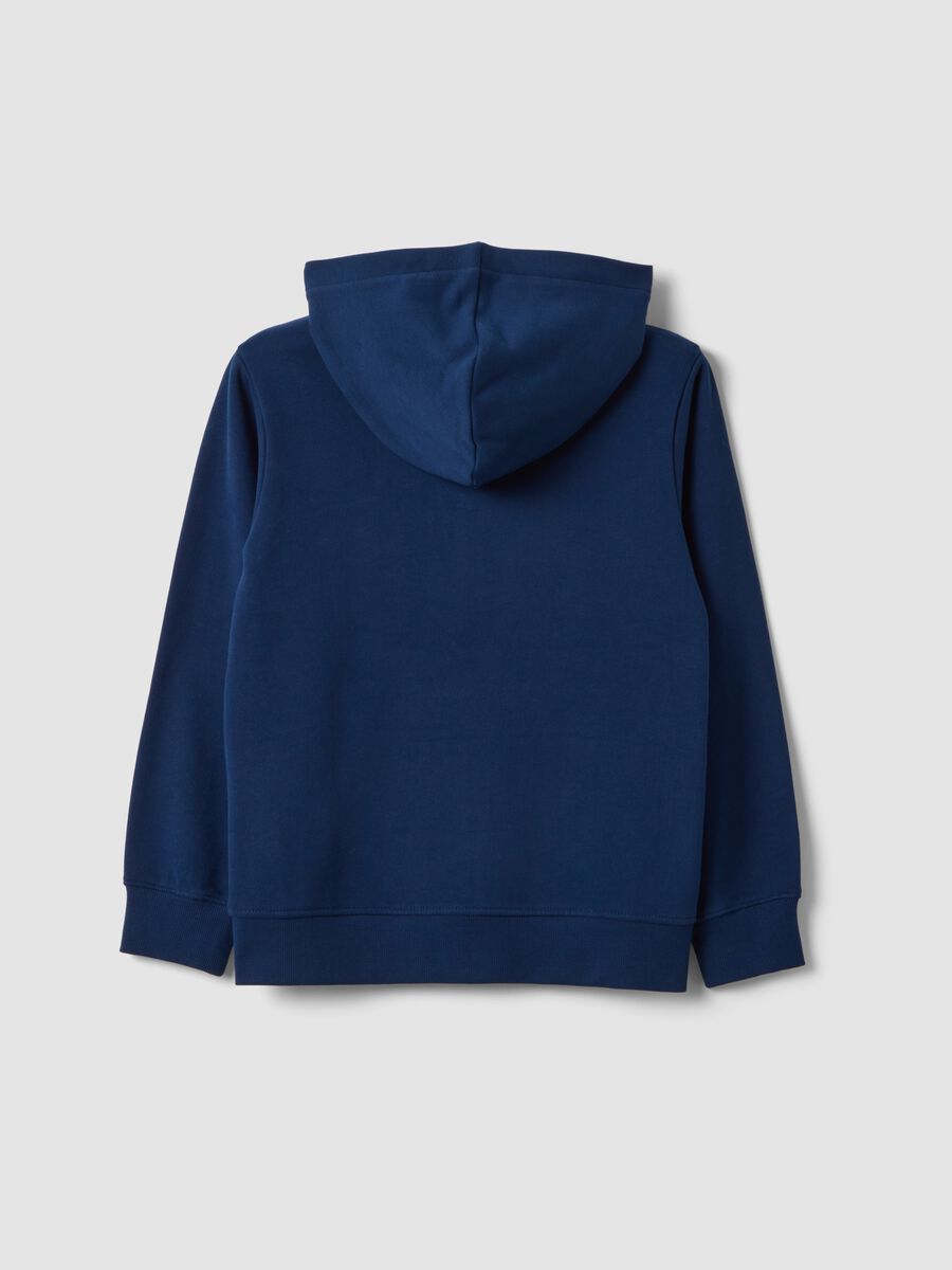 Navy blue organic cotton crew-neck sweatshirt_1