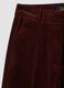بنطال The Iconic Pants بني من قطن مطاطي مضلّع بقصّة مستقيمة_5