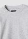 Grey organic cotton and stretch viscose T-shirt with rhinestones_4