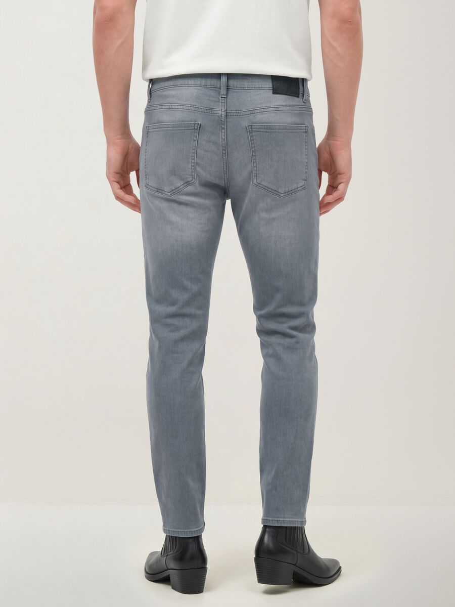 Men&rsquo;s grey skinny-fit stretch cotton jeans_2