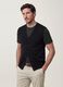 Black viscose-blend waistcoat with deep V-neck, regular fit_0