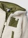 White padded teddy jacket with hood and zip_2