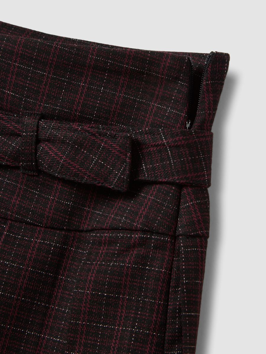 Black pleated skirt in stretch viscose_1