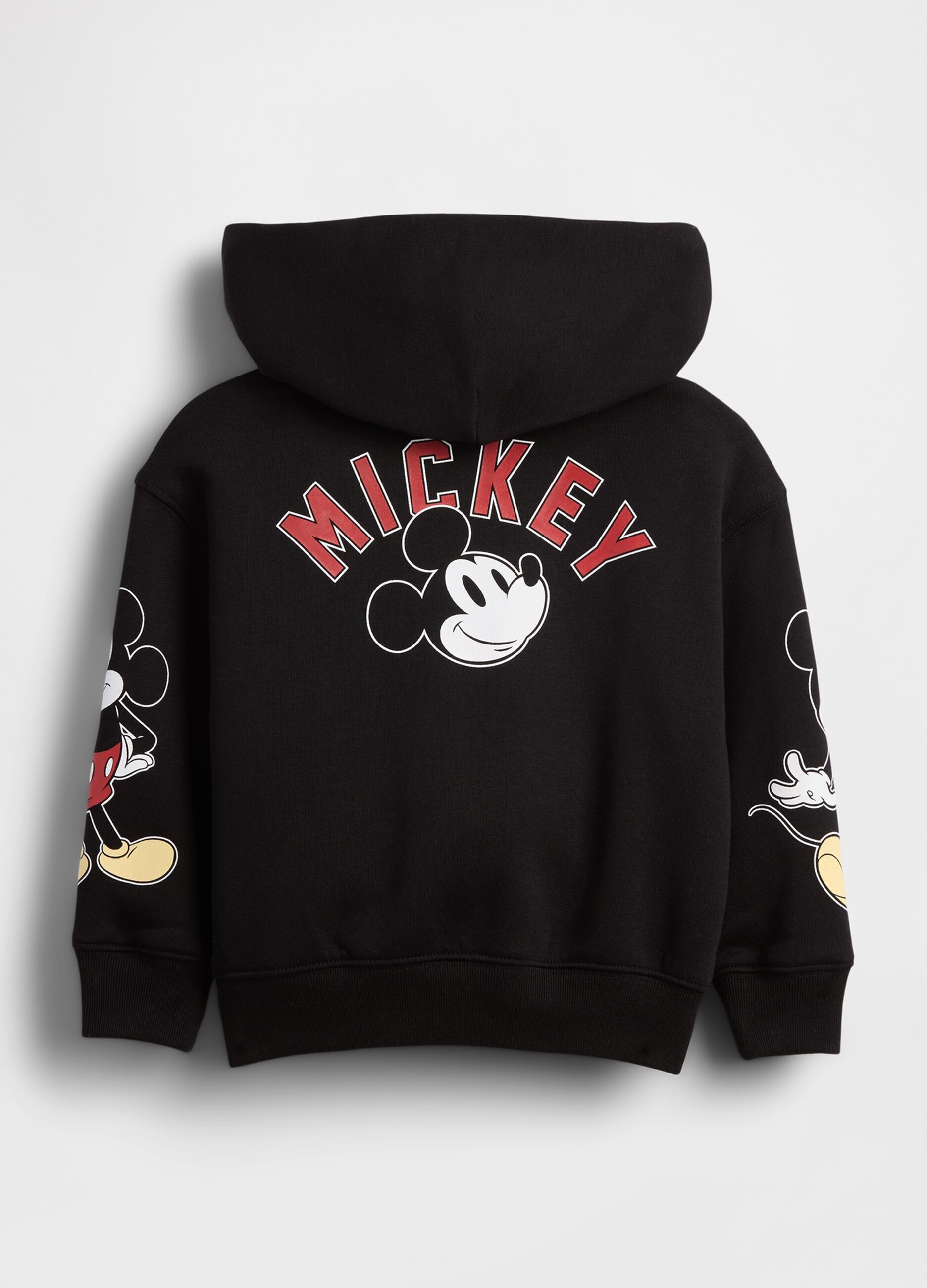 Black Hoodie with Zip Mickey Mouse